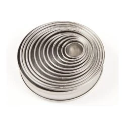 Ateco Plain Round Cutters - 12 Piece Set