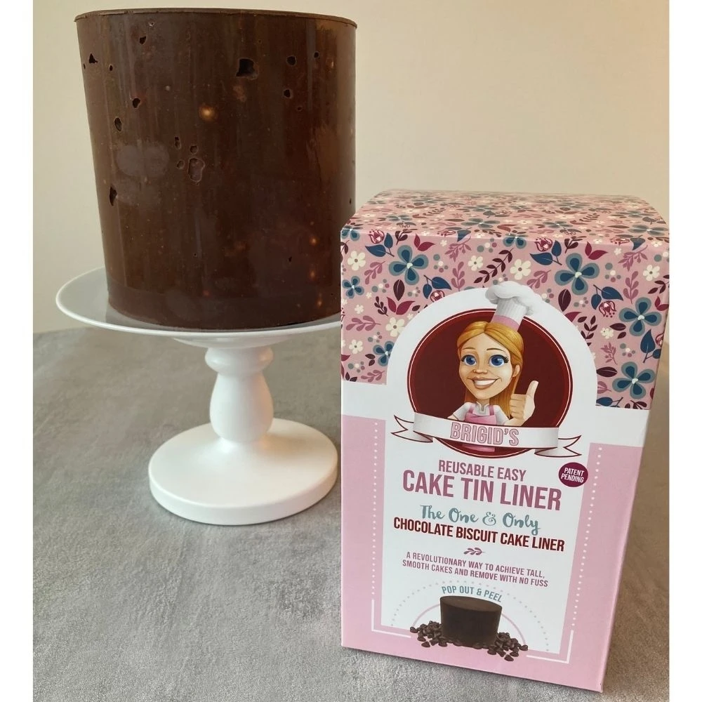 Brigid's Cake Room Round Chocolate Biscuit Cake Tin Liner Kit
