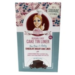 Brigid's Cake Room Square Chocolate Biscuit Cake Tin Liner Kit