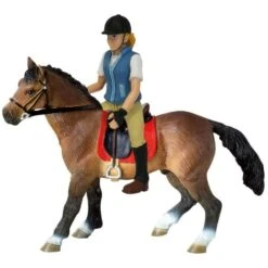 Bullyland Hanoverian Stallion & Female Rider Set Cake Figure Topper