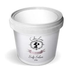 Cake Lace Soft Silver Pearlised Pre-Mixed 200g