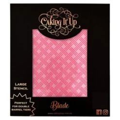 Caking It Up Blade Cake Stencil