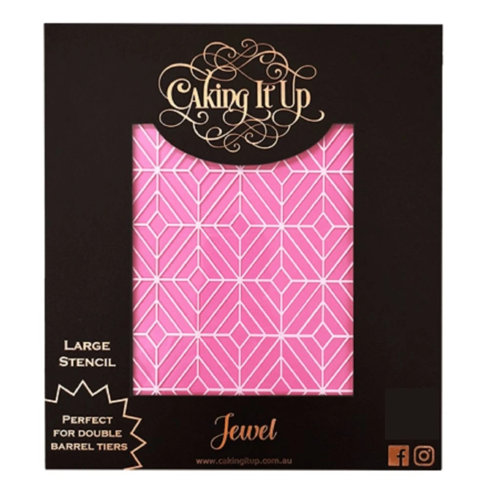 Caking It Up Jewel Cake Stencil