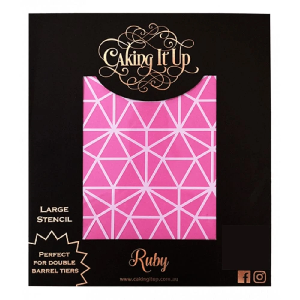 Caking It Up Ruby Cake Stencil