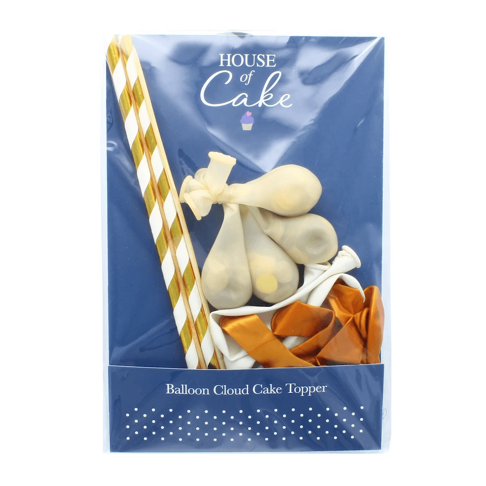 Culpitt Gold Confetti Balloon Cake Topper Set