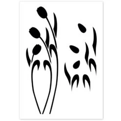 Edwin Weimer Tulips Stencil