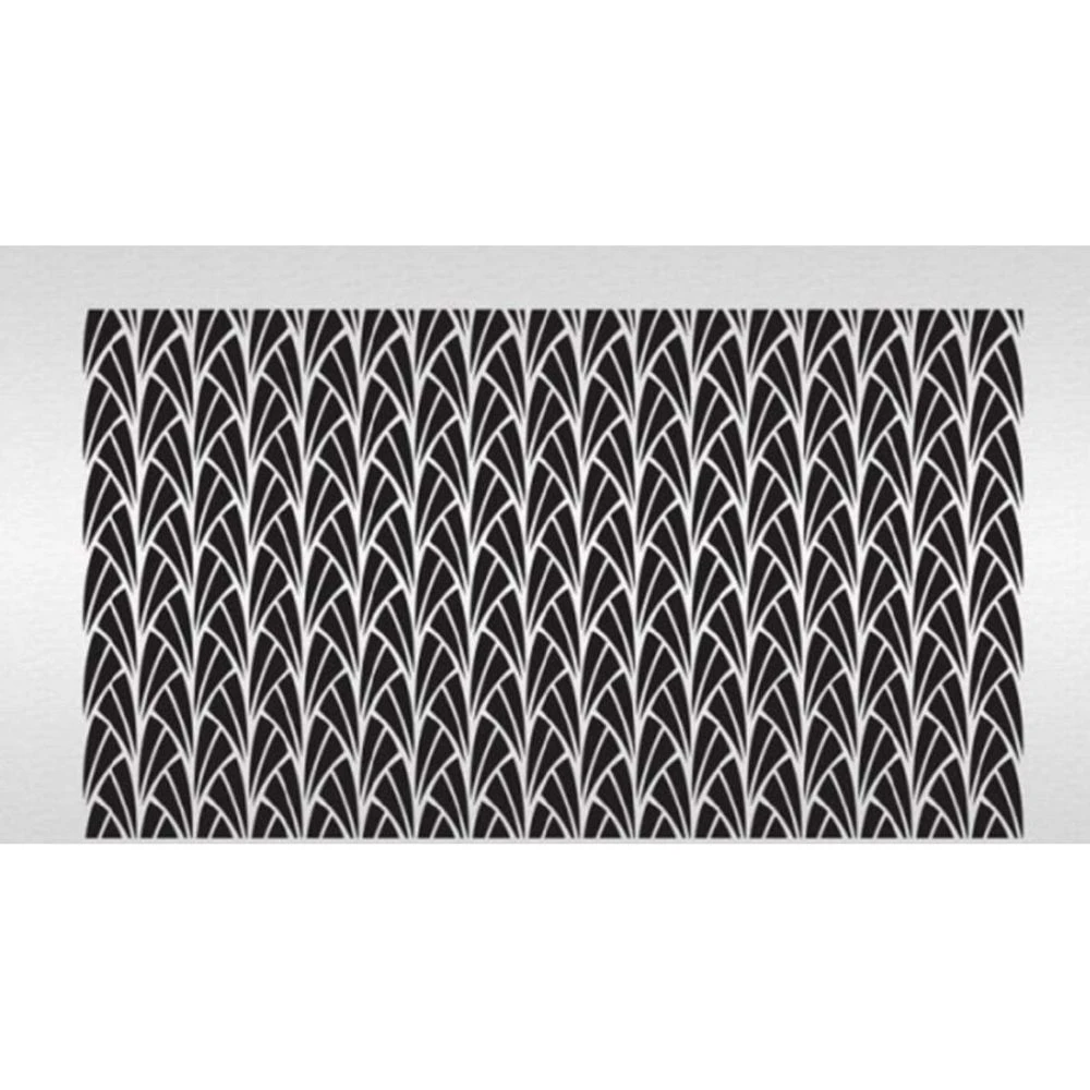 Evil Cake Genius Art Deco Fountain Double Barrel Cake Stencil By Suzanne Esper