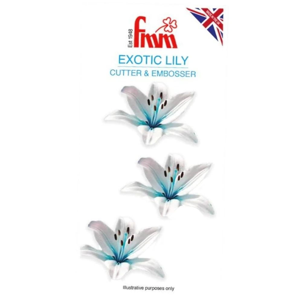 FMM Exotic Lily Icing Cutter & Embosser Set Of 4