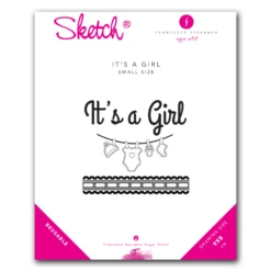 Francesca Speranza It's A Girl Sketch Stencil