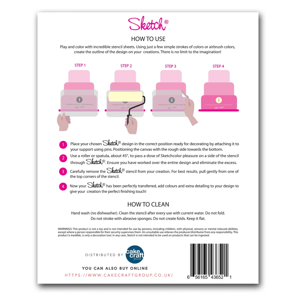 Francesca Speranza Wedding Day Sketch Stencil