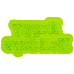 Marvelous Molds Happy Holidays' Typewriter Flexabet Onlay