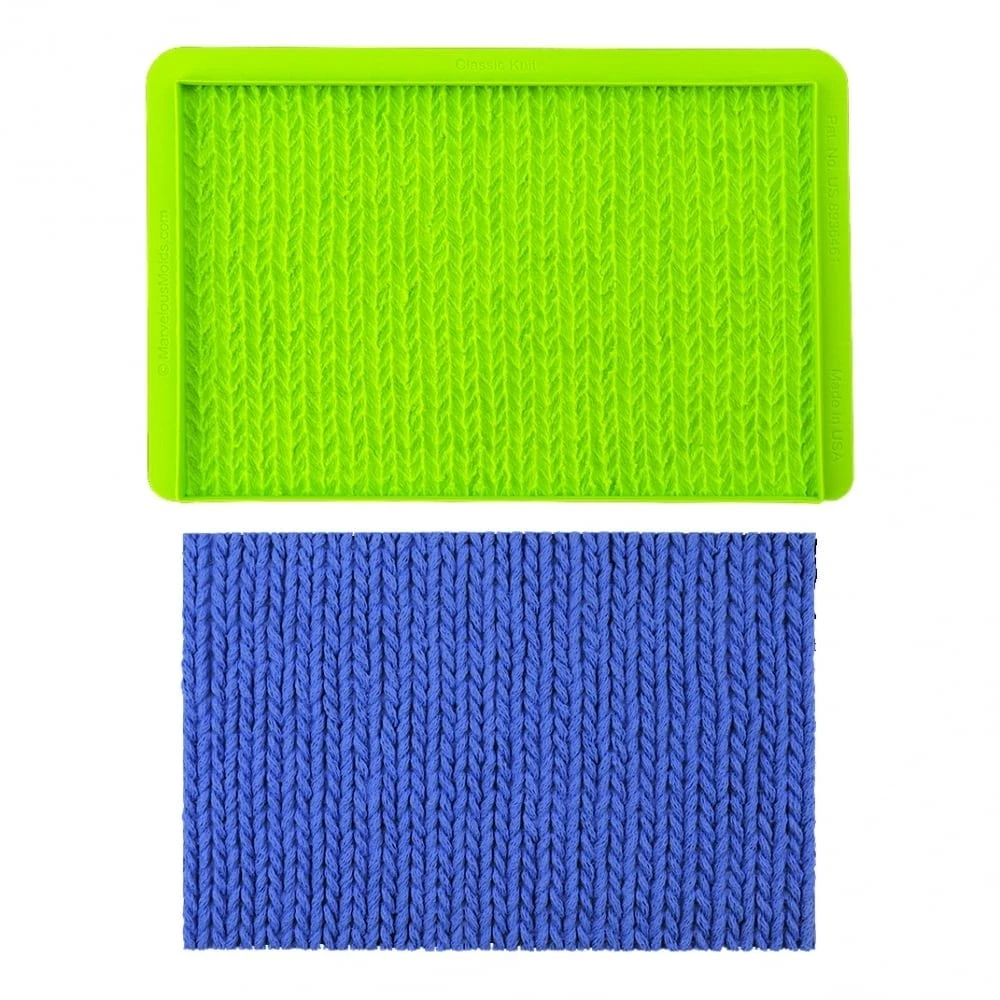 Marvelous Molds Knit Effect Collection - Set of 9 Moulds