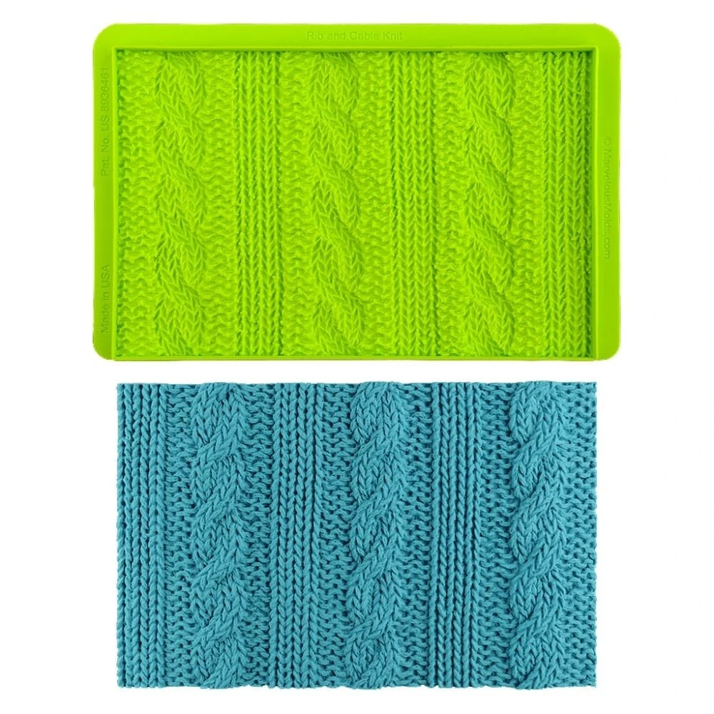 Marvelous Molds Knit Effect Collection - Set of 9 Moulds