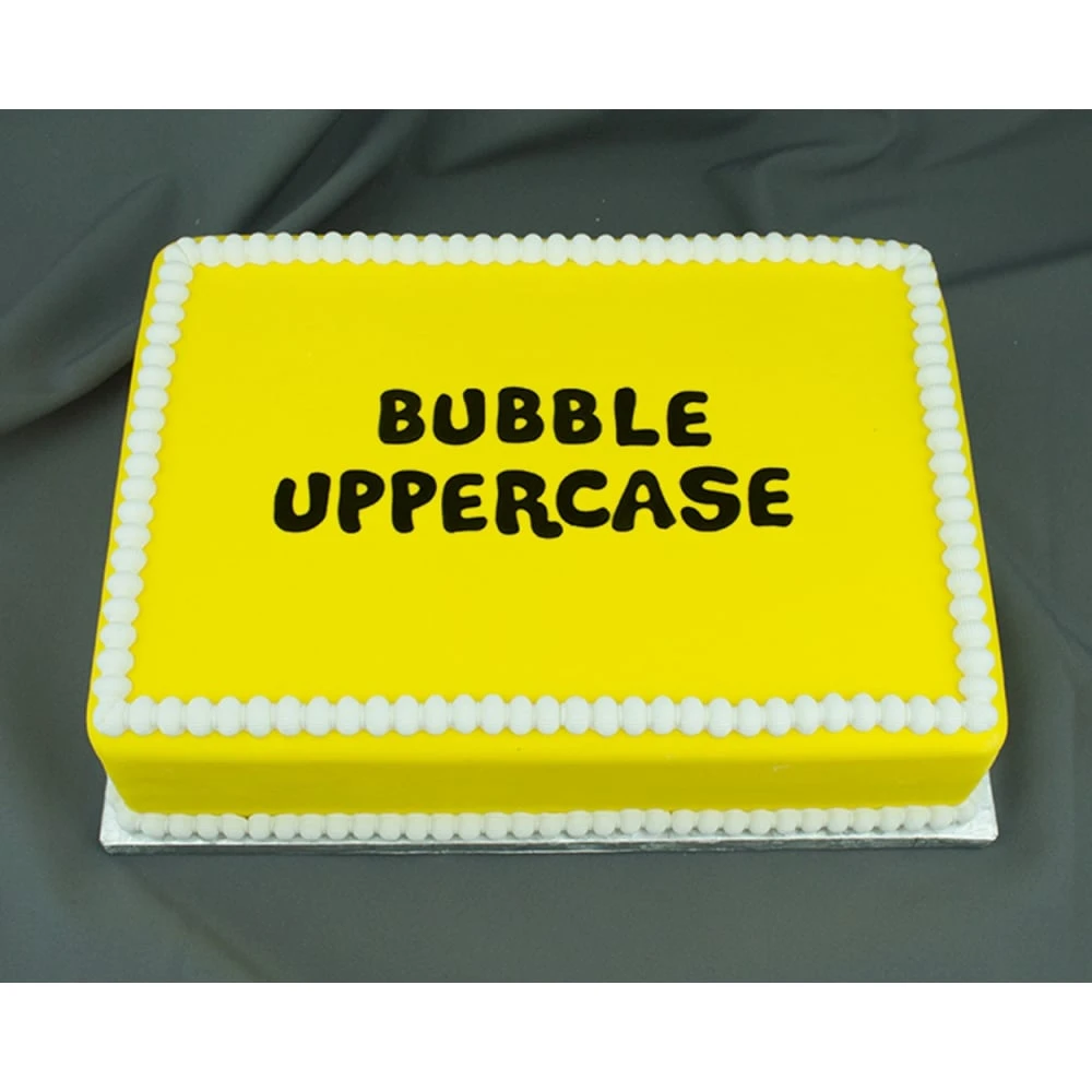 Marvelous Molds Uppercase Alphabet Bubble Flexabet Onlay