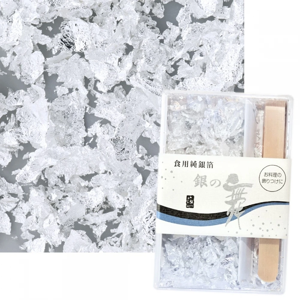 Original Artisan Gold Edible Leaf Flakes with Bamboo Tweezers