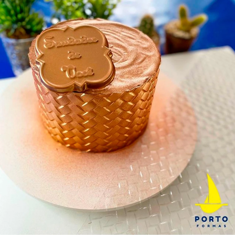 Porto Formas Braided Texture Sheet Chocolate Mould