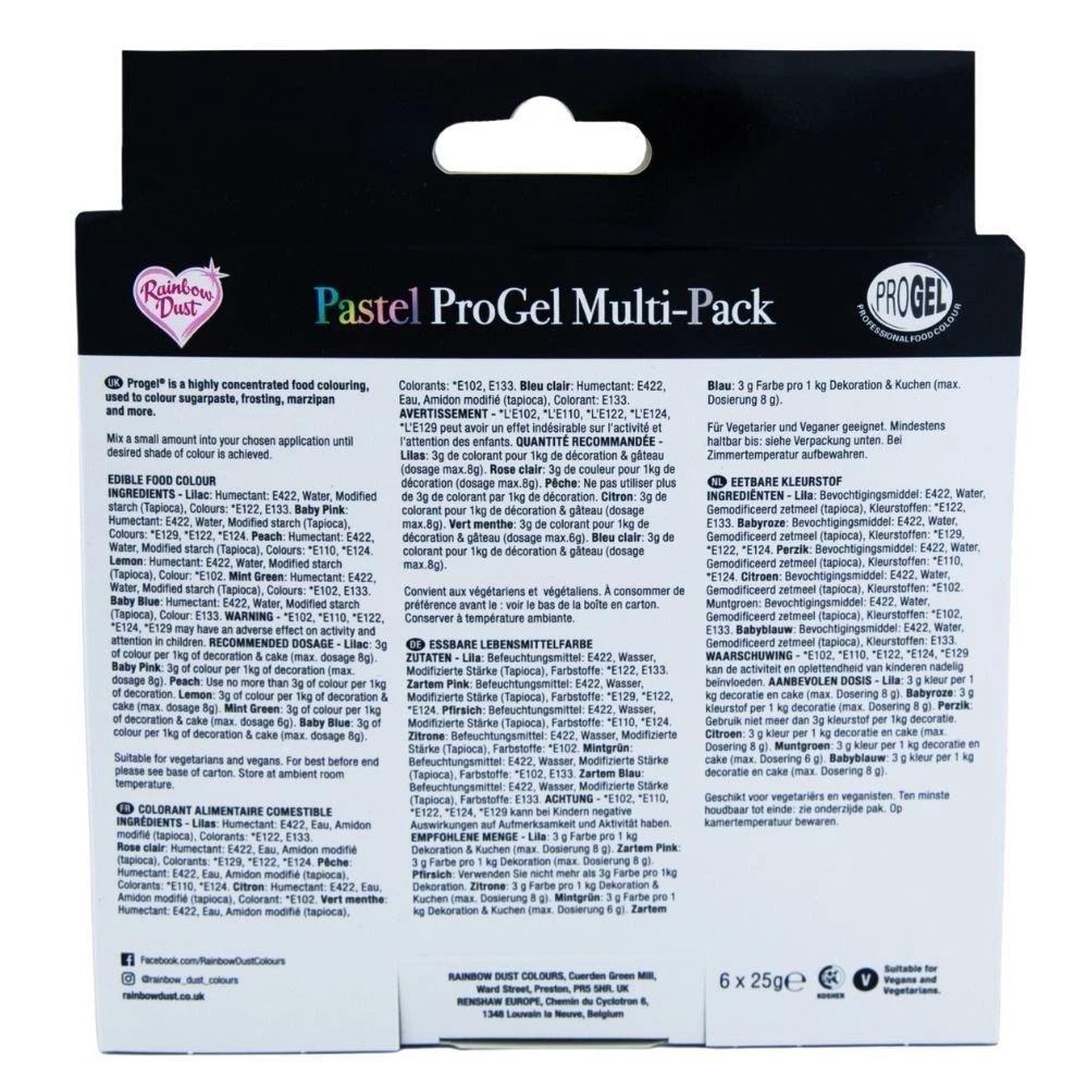 Rainbow Dust Pastel Multipack ProGel Concentrated Colouring