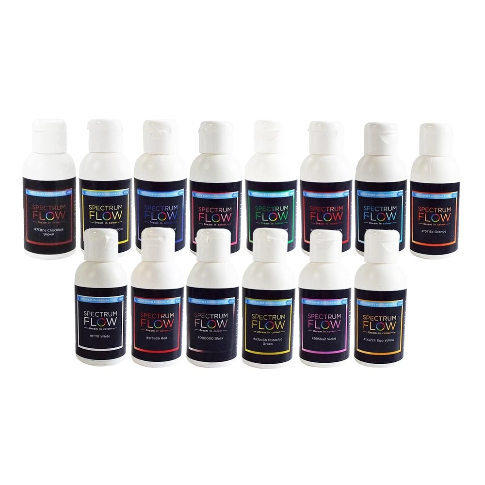 Spectrum Flow Set Of 14 - Water Based Airbrush Colour