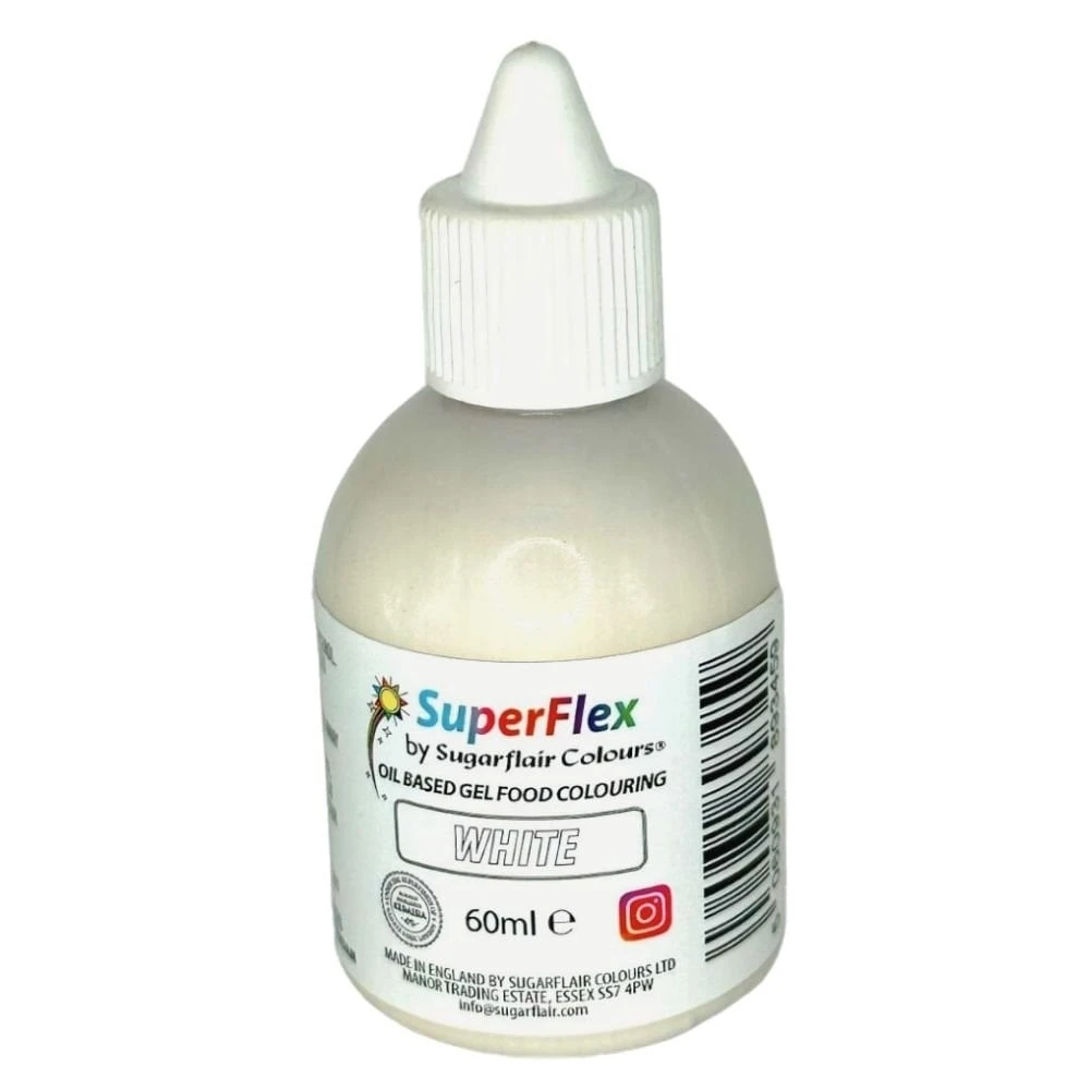 Sugarflair White Super Flex 60ml
