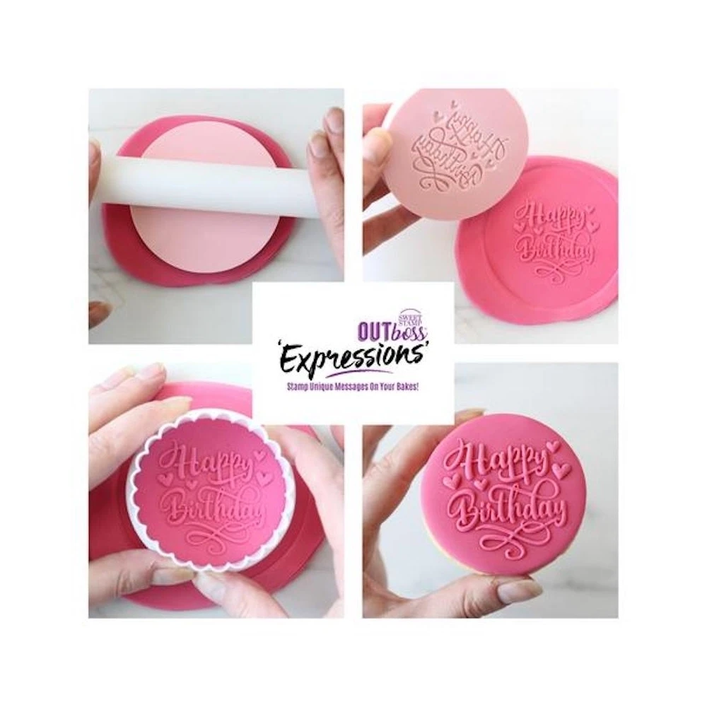 Sweet Stamp Fun Happy Birthday - OUTboss Expressions Stamp