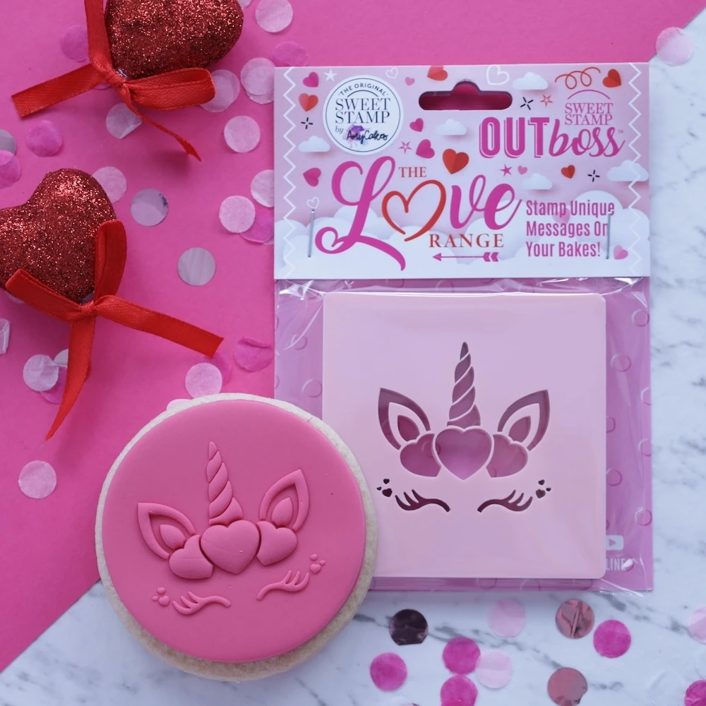 Sweet Stamp Heart Unicorn - OUTboss Love
