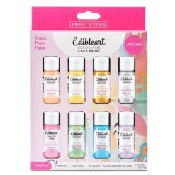 Sweet Sticks Unicorn Colours Edible Art Paint - Set Of 8